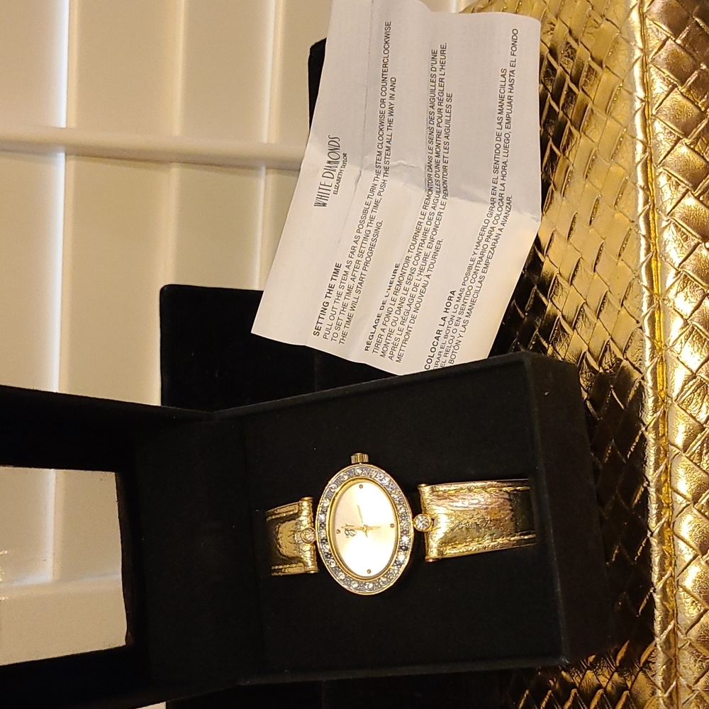White Diamonds Elizabeth Taylor watch